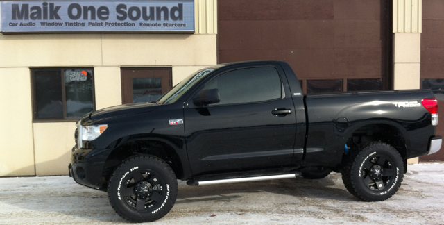 Toyota Tundra 2D 2013 with professional window tint in North Bay